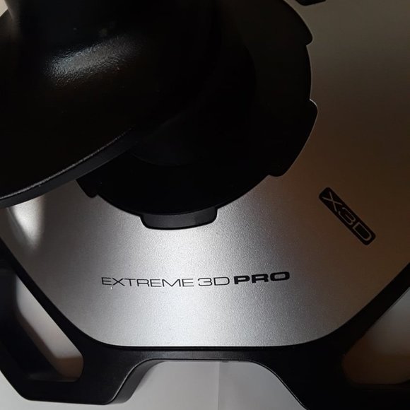 LOGITECH EXTREME 3D PRO - JOYSTICK FOR WINDOWS - BLACK & SILVER UNTESTED LOW $$ - Picture 3 of 5